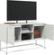 vidaXL - Hoge - kast - 100,5x39x107 - cm - staal - mosterdgeel