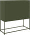 vidaXL - Hoge - kast - 100,5x39x107 - cm - staal - olijfgroen