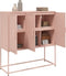 vidaXL - Hoge - kast - 100,5x39x107 - cm - staal - roze