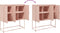 vidaXL - Hoge - kast - 100,5x39x107 - cm - staal - roze