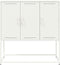 vidaXL - Hoge - kast - 100,5x39x107 - cm - staal - wit