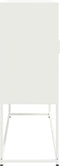 vidaXL - Hoge - kast - 100,5x39x107 - cm - staal - wit