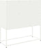 vidaXL - Hoge - kast - 100,5x39x107 - cm - staal - wit