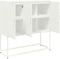 vidaXL - Hoge - kast - 100,5x39x107 - cm - staal - wit