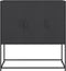 vidaXL - Hoge - kast - 100,5x39x107 - cm - staal - zwart