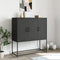 vidaXL - Hoge - kast - 100,5x39x107 - cm - staal - zwart