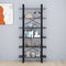 vidaXL - Hoge - kast - 100x30x210 - cm - massief - grenenhout - grijs