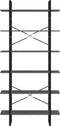 vidaXL - Hoge - kast - 100x30x210 - cm - massief - grenenhout - grijs