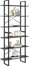 vidaXL - Hoge - kast - 100x30x210 - cm - massief - grenenhout - grijs