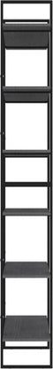 vidaXL - Hoge - kast - 100x30x210 - cm - massief - grenenhout - grijs