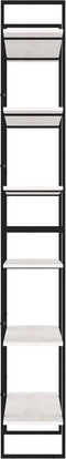 vidaXL - Hoge - kast - 100x30x210 - cm - massief - grenenhout - wit