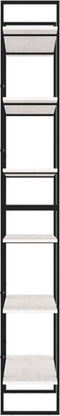 vidaXL - Hoge - kast - 100x30x210 - cm - massief - grenenhout - wit