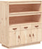 vidaXL - Hoge - kast - 100x40x108,5 - cm - massief - grenenhout