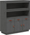 vidaXL - Hoge - kast - 100x40x108,5 - cm - massief - grenenhout - grijs