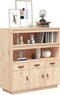 vidaXL - Hoge - kast - 100x40x108,5 - cm - massief - grenenhout