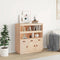 vidaXL - Hoge - kast - 100x40x108,5 - cm - massief - grenenhout