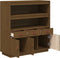 vidaXL - Hoge - kast - 100x40x108,5 - cm - massief - grenenhout - honingbruin