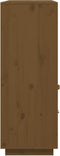 vidaXL - Hoge - kast - 100x40x108,5 - cm - massief - grenenhout - honingbruin