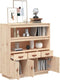 vidaXL - Hoge - kast - 100x40x108,5 - cm - massief - grenenhout