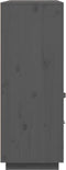 vidaXL - Hoge - kast - 100x40x108,5 - cm - massief - grenenhout - grijs