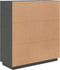 vidaXL - Hoge - kast - 100x40x108,5 - cm - massief - grenenhout - grijs