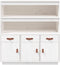 vidaXL - Hoge - kast - 100x40x108,5 - cm - massief - grenenhout - wit