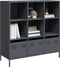 vidaXL - Hoge - kast - 101,5x39x103,5 - cm - staal - antracietkleurig