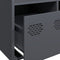 vidaXL - Hoge - kast - 101,5x39x103,5 - cm - staal - antracietkleurig