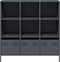 vidaXL - Hoge - kast - 101,5x39x103,5 - cm - staal - antracietkleurig