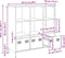 vidaXL - Hoge - kast - 101,5x39x103,5 - cm - staal - roze