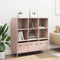 vidaXL - Hoge - kast - 101,5x39x103,5 - cm - staal - roze