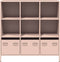 vidaXL - Hoge - kast - 101,5x39x103,5 - cm - staal - roze