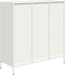 vidaXL - Hoge - kast - 101,5x39x103,5 - cm - staal - wit
