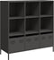 vidaXL - Hoge - kast - 101,5x39x103,5 - cm - staal - zwart