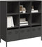 vidaXL - Hoge - kast - 101,5x39x103,5 - cm - staal - zwart