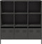 vidaXL - Hoge - kast - 101,5x39x103,5 - cm - staal - zwart