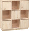 vidaXL - Hoge - kast - 110,5x35x117 - cm - massief - grenenhout