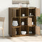vidaXL - Hoge - kast - 110,5x35x117 - cm - massief - grenenhout - honingbruin