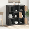 vidaXL - Hoge - kast - 110,5x35x117 - cm - massief - grenenhout - grijs