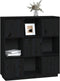 vidaXL - Hoge - kast - 110,5x35x117 - cm - massief - grenenhout - zwart