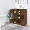 vidaXL - Hoge - kast - 110,5x35x117 - cm - massief - grenenhout - honingbruin