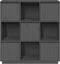 vidaXL - Hoge - kast - 110,5x35x117 - cm - massief - grenenhout - grijs