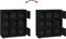 vidaXL - Hoge - kast - 110,5x35x117 - cm - massief - grenenhout - zwart