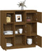 vidaXL - Hoge - kast - 110,5x35x117 - cm - massief - grenenhout - honingbruin