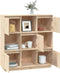 vidaXL - Hoge - kast - 110,5x35x117 - cm - massief - grenenhout