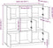 vidaXL - Hoge - kast - 110,5x35x117 - cm - massief - grenenhout - grijs