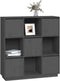 vidaXL - Hoge - kast - 110,5x35x117 - cm - massief - grenenhout - grijs