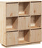 vidaXL - Hoge - kast - 110,5x35x117 - cm - massief - grenenhout