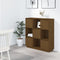 vidaXL - Hoge - kast - 110,5x35x117 - cm - massief - grenenhout - honingbruin