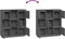 vidaXL - Hoge - kast - 110,5x35x117 - cm - massief - grenenhout - grijs